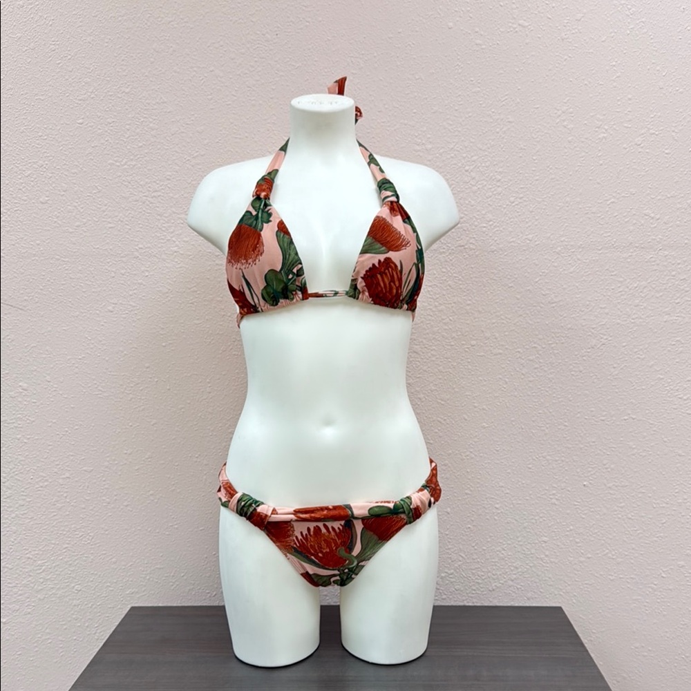 ADRIANA DEGREAS - Floral Halter Bikini Set - Picture 3 of 8